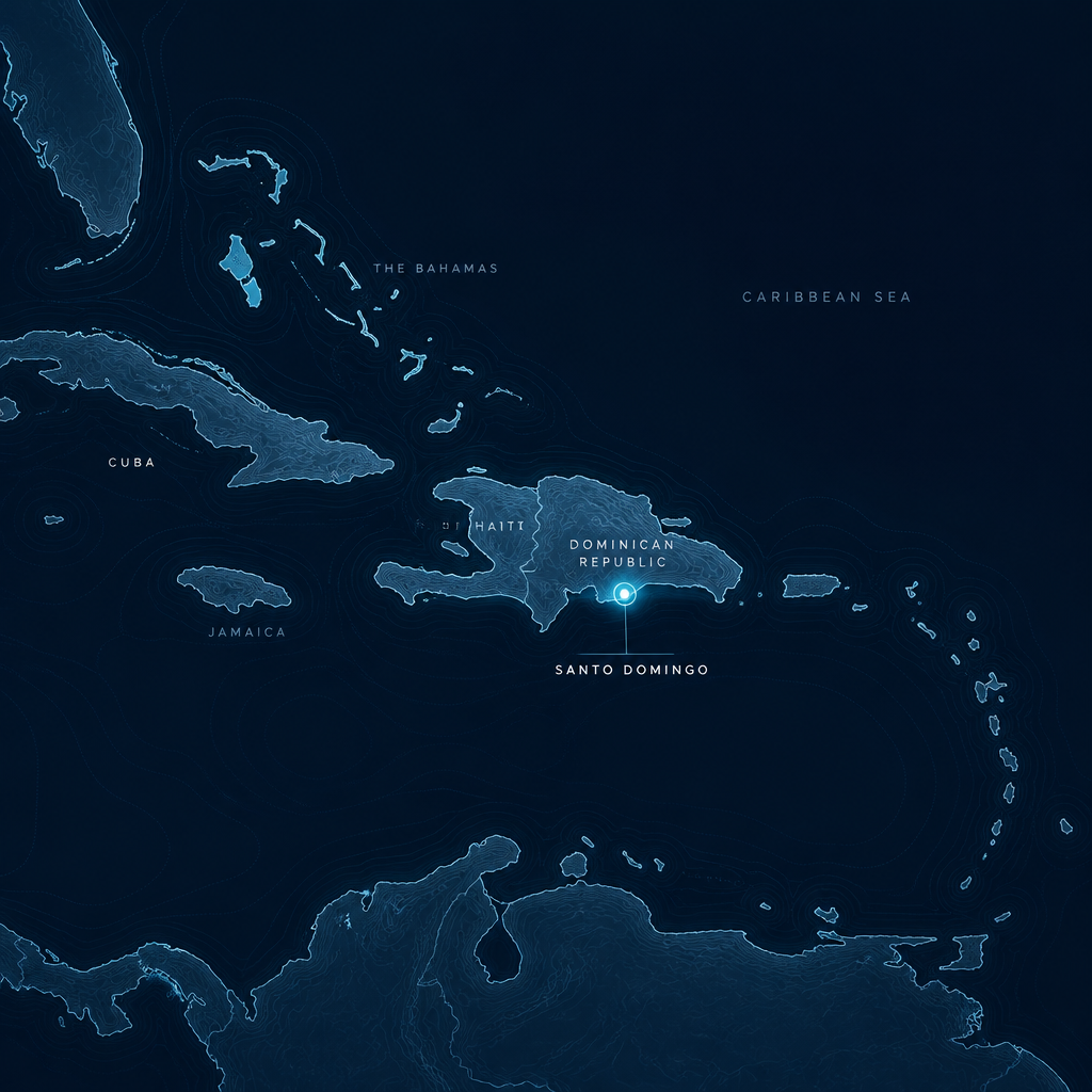 Santo Domingo map